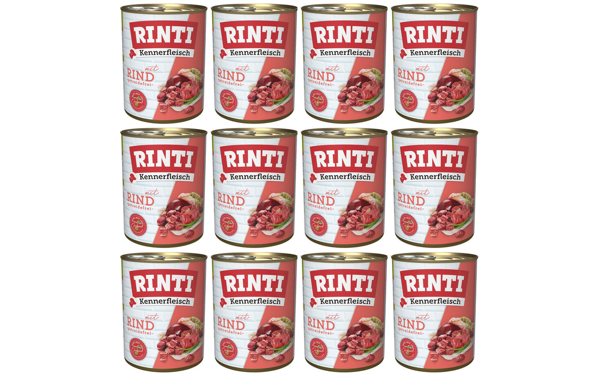 Rinti, Nassfutter Kennerfleisch pur Dose Ri