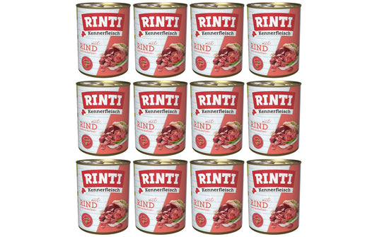 Rinti, Nassfutter Kennerfleisch pur Dose Ri
