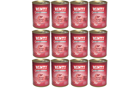 Rinti | Singlefleisch Dose Rind Pur KIT | 12 x 400g