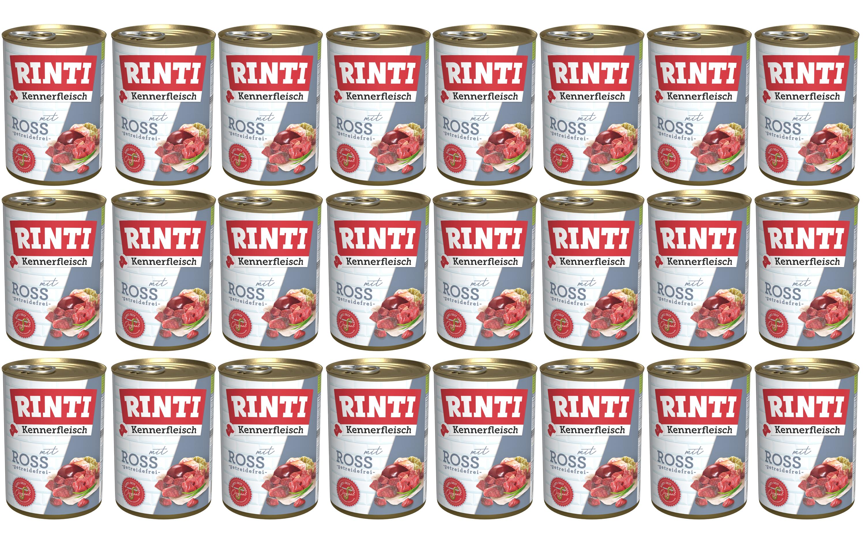 Rinti, Nassfutter Kennerfleisch pur Dose Ro
