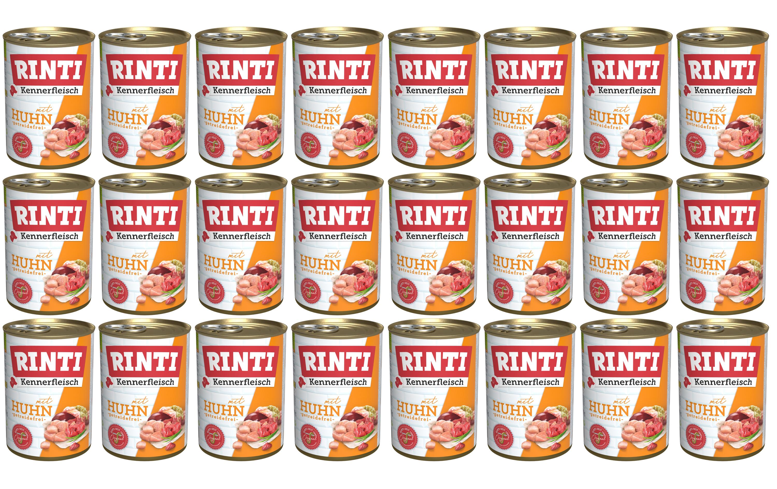 Rinti, Nassfutter Kennerfleisch pur Dose Hu