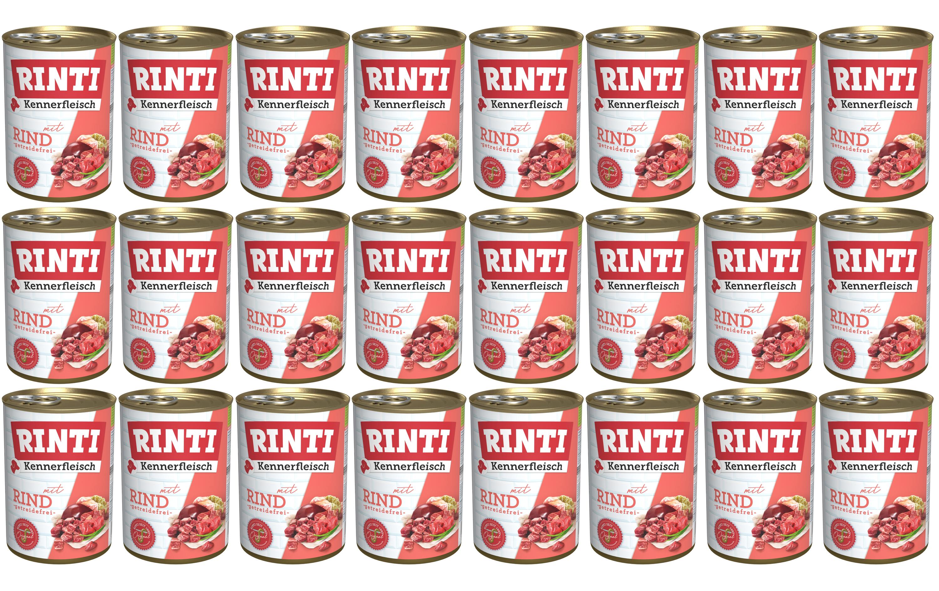 Rinti, Nassfutter Kennerfleisch pur Dose Ri