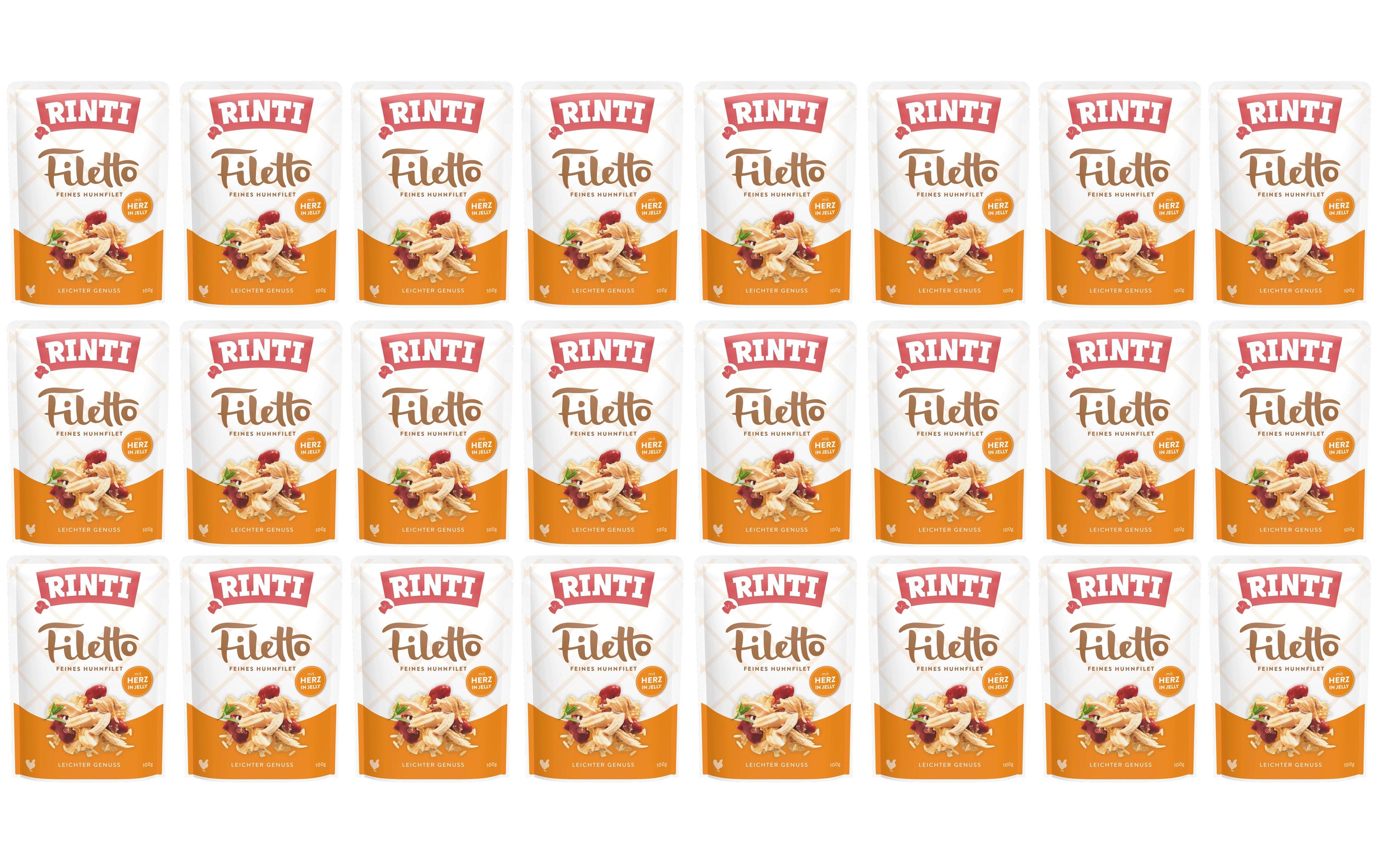 Rinti, Nassfutter Filetto Huhn + Herz in Je