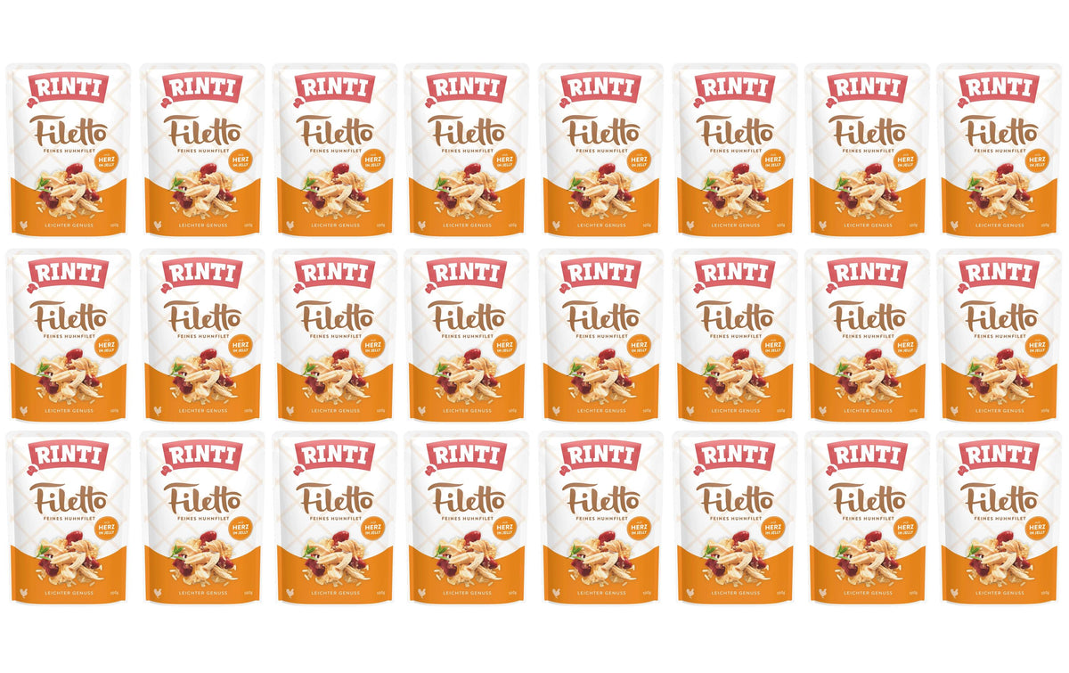 Rinti, Nassfutter Filetto Huhn + Herz in Je