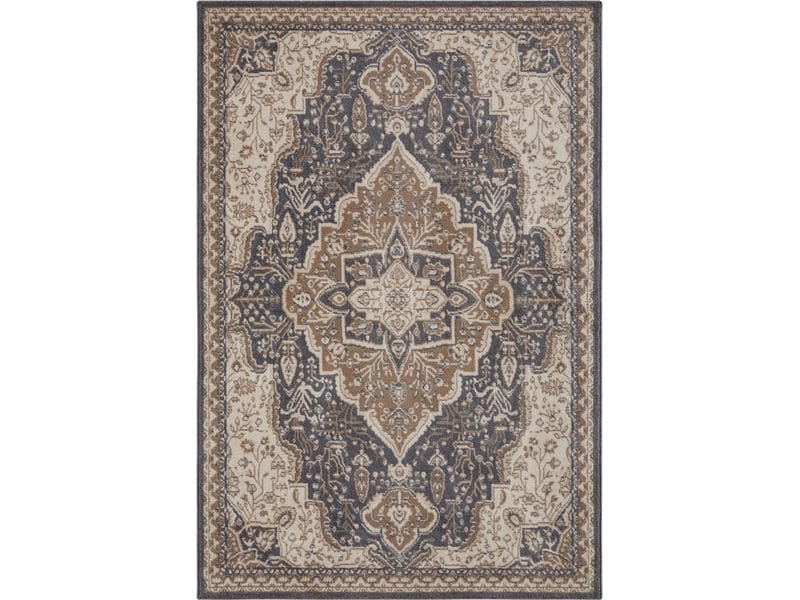 Hanse Home | Teppich Orken Schwarz/Braun | 120x170cm, Polypropylen, Jute / PP