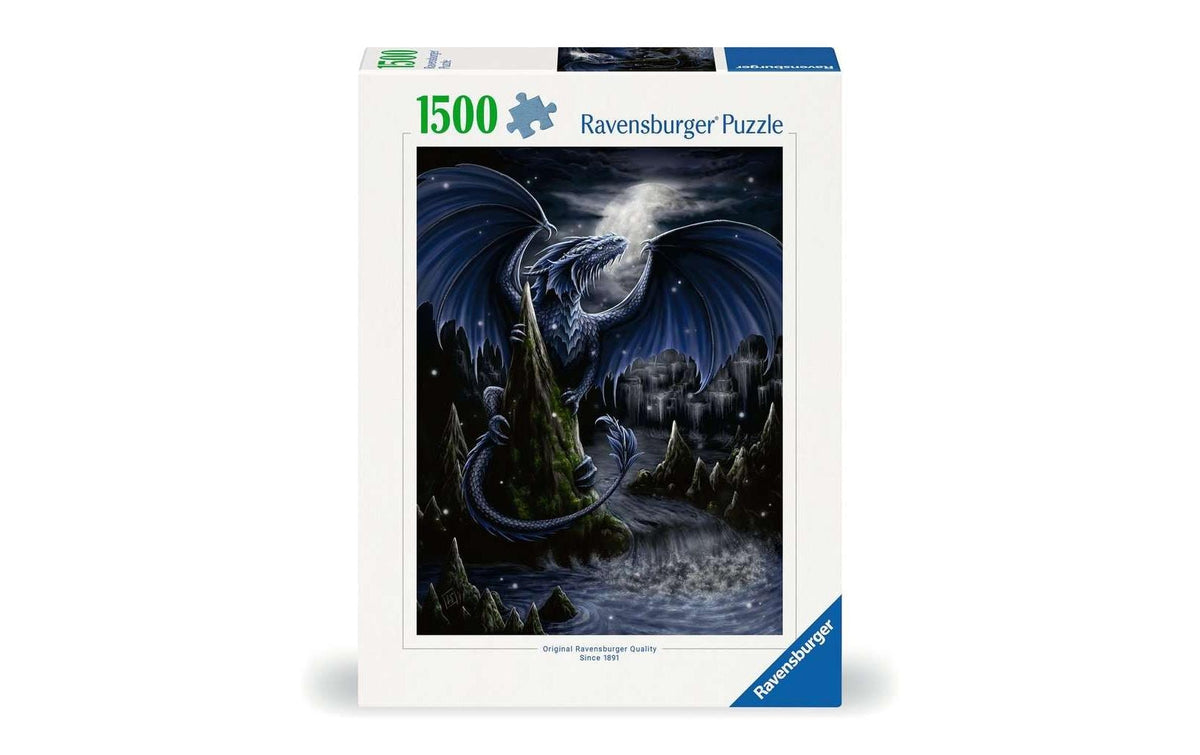 Puzzle Der Schwarzblaue Drache