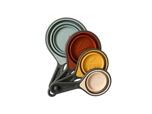 Esmée | Messlöffelset aus Silikon, 4er Set | 1, 1/2, 1/3, 1/4 Cup, Lebensmittelecht