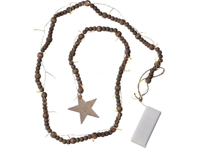 Star Trading | Lichterkette Beady | IP20, Warmweiss, 30 LEDs, 150cm