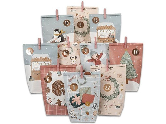 G. Wurm | Adventskalender Tüten | 24-er Set, 24x34x1 cm (BxHxT)