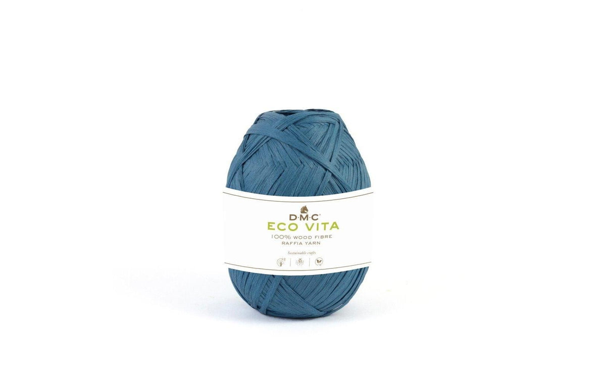 DMC, Stoffgarn Eco Vita Raffia 50 g, Blau