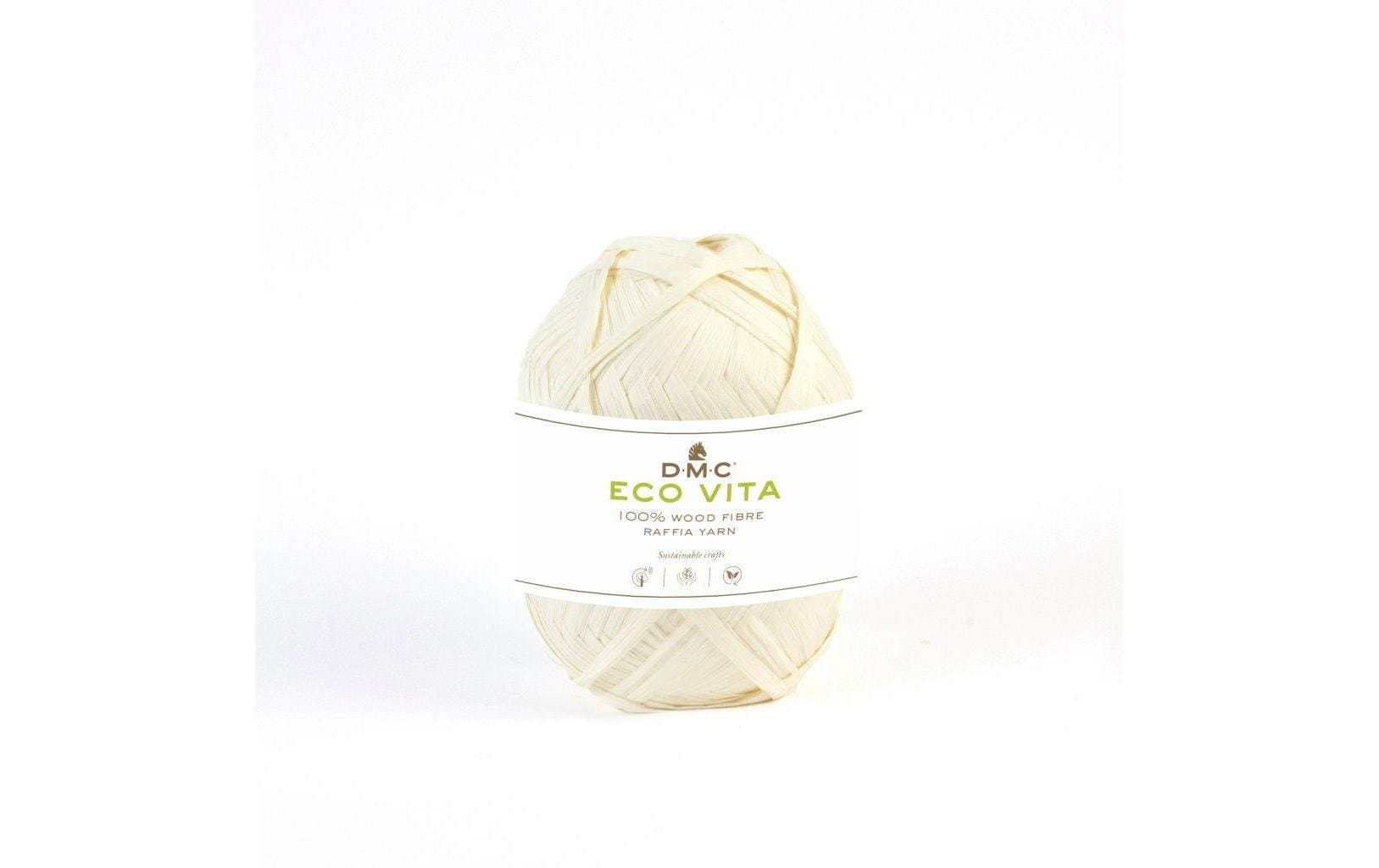 DMC, Stoffgarn Eco Vita Raffia 50 g, Ecru