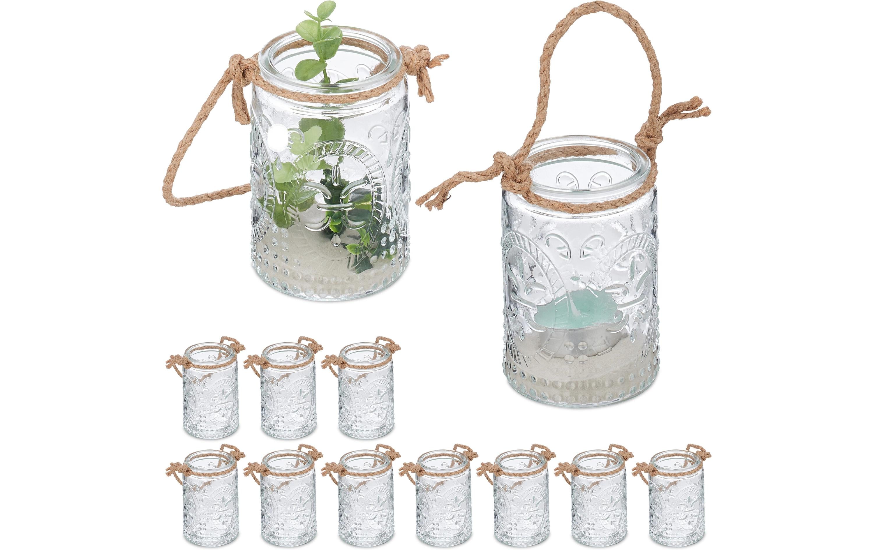 relaxdays Windlicht Summer Vintage 12er