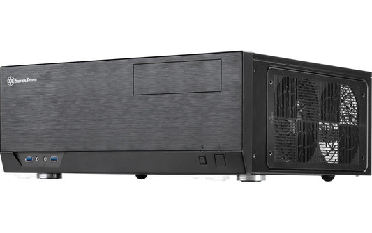 SilverStone | Desktop GD09B-C, ohne NT | Type-C, 5,25 x 1, 3,5 x 2