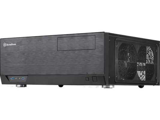 SilverStone | Desktop GD09B-C, ohne NT | Type-C, 5,25 x 1, 3,5 x 2