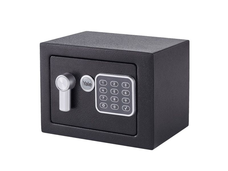 Yale | Value Safe Mini Möbeltresor XS | Schwarz - mit Tastenfeld 3,8 l