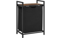 VASAGLE | Wäschekorb mit Ablage, 65L | 50x33x72 cm (LxBxH), Traglast Ablage 20kg