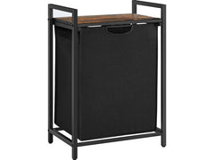 VASAGLE | Wäschekorb mit Ablage, 65L | 50x33x72 cm (LxBxH), Traglast Ablage 20kg