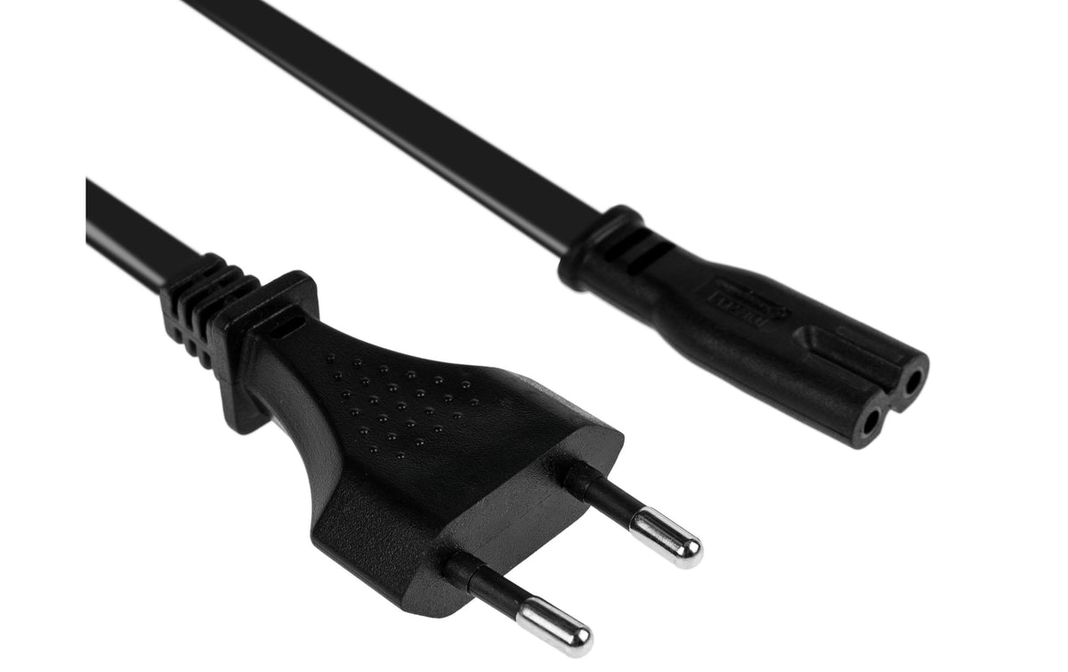 FURBER.power, Netzkabel C7-T26 1.0 m Schwar