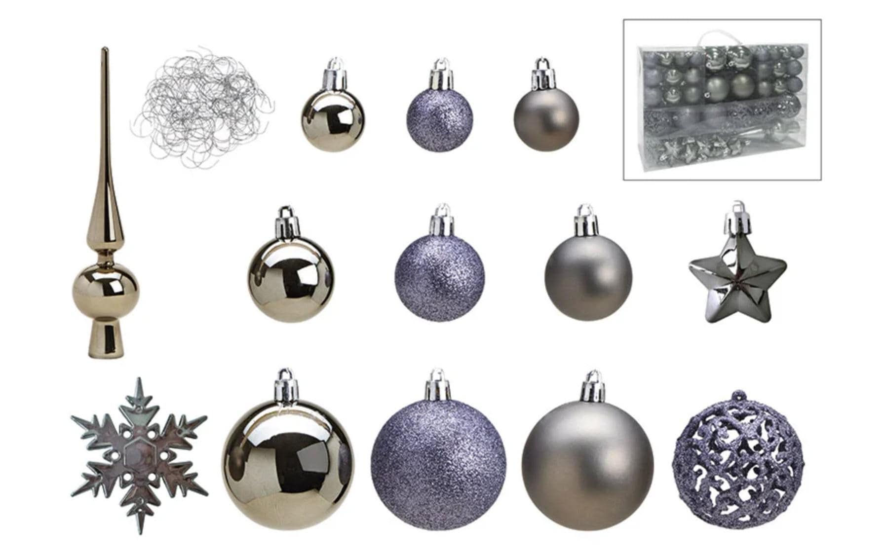 G. Wurm Weihnachtskugeln-Set 111er