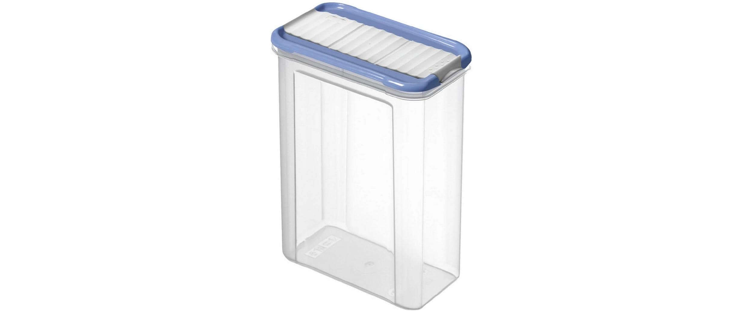 Rotho, Vorratsdose Domino 1.5 l, Blau/Trans