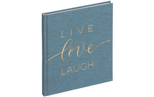 Pagna | Feel good books live | 128 Seiten, blanko Papier, graublau