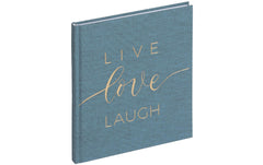 Pagna | Feel good books live | 128 Seiten, blanko Papier, graublau
