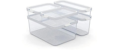 Rotho | Set KS Organizer 5 tlg. CAUMA | Transparent / Weiss