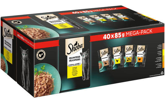 Sheba, Nassfutter Delikatesse in Gelée Gefl