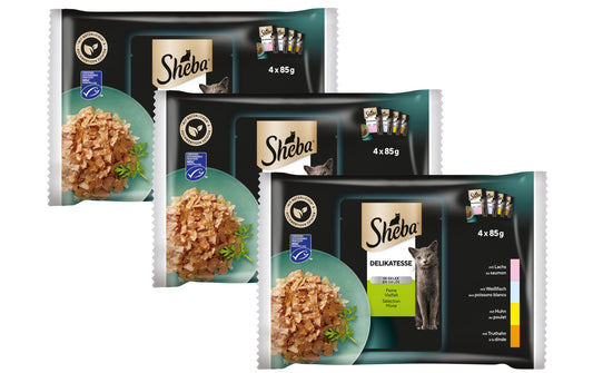 Sheba, Nassfutter Delikatesse in Gelée Fein