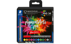 STAEDTLER Pigment Brush Pen 12er Schachtel