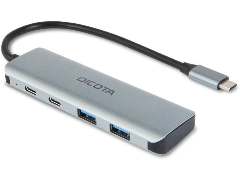 DICOTA | USB-C 4-in-1 Highspeed Hub 10 Gbps | silber