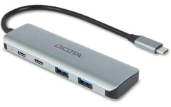 DICOTA | USB-C 4-in-1 Highspeed Hub 10 Gbps | silber
