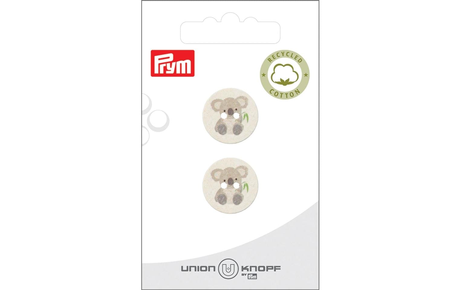 Bu Prym  Knopf BW/Poly-Knopf rec. 2-Loch