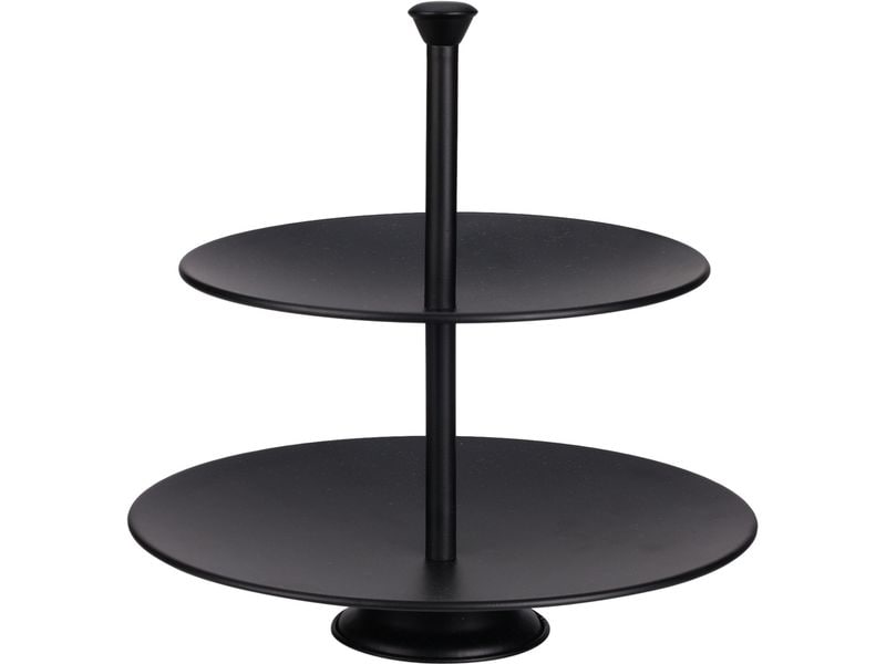 FURBER | Etagere 2-stufig Schwarz | Metal