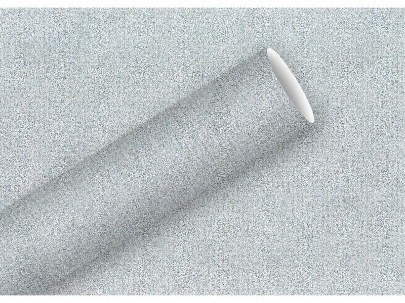 Braun + Company | B+C Geschenkpapier Glitzer silber | 1.5 m x 70 cm, 60 gm/2