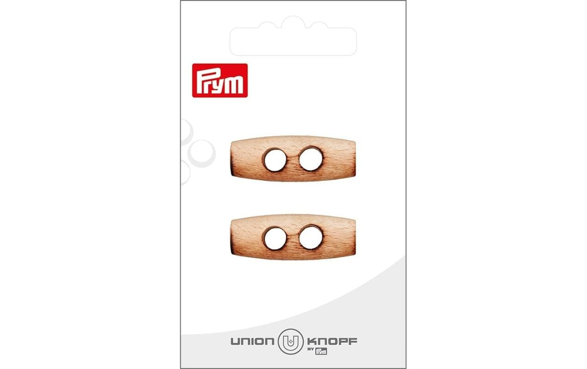 Bu Prym  Knopf Holzknebel 2-Loch