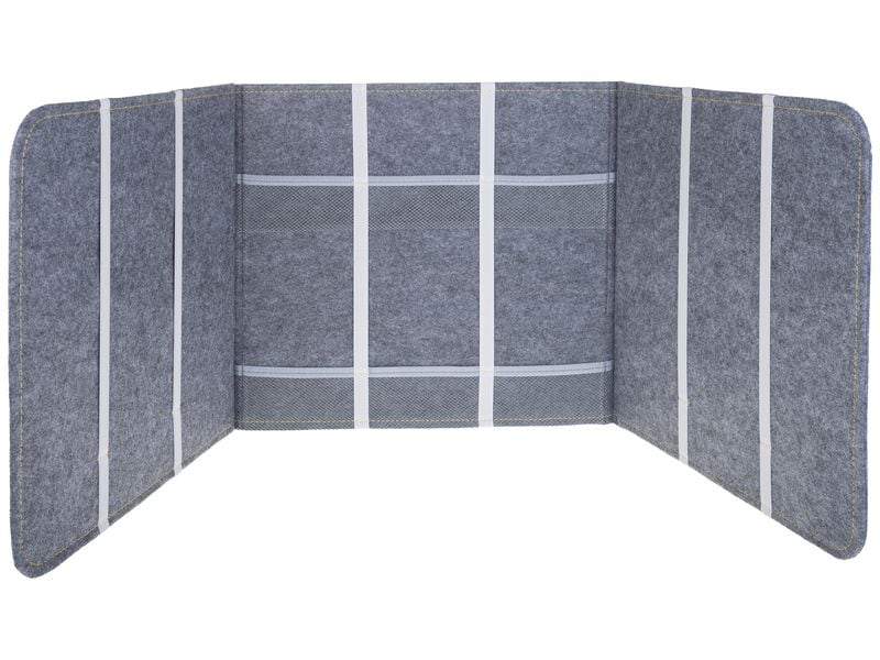FTM | Trennwand | grau, Filz, 121x39cm (ungefaltet)