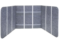 FTM | Trennwand | grau, Filz, 121x39cm (ungefaltet)