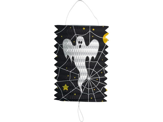 Folat | Halloween Lampion Gespenst | 16 cm, rund, mehrfarbig, Papier, 1 Stk