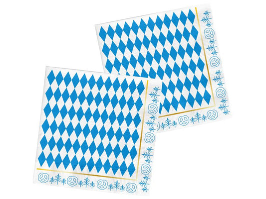 Folat | Serviette Oktoberfest | 20 Stk, 33x33cm, farbig, Papier