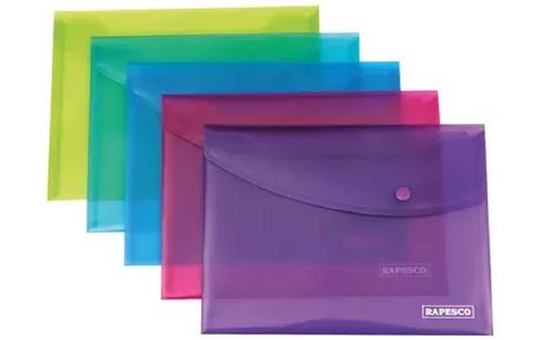 Rapesco A4+-Druckknopf-Sammelmappe