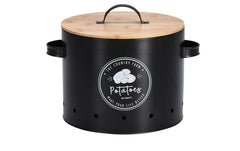 Zeller Present | Kartoffeltopf Potat. | Bambus/Metall, Ø 22,5 - 28 x 18 - 21 cm