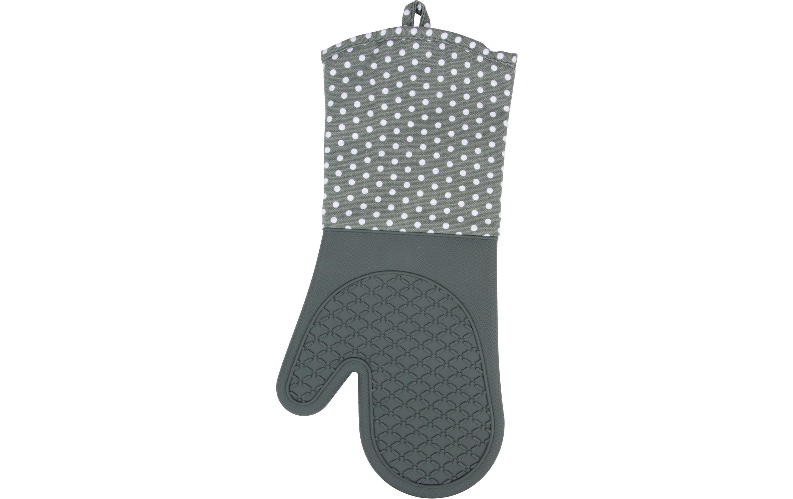 Wenko, Küchenhandschuh Punkte 2er Set, Grau