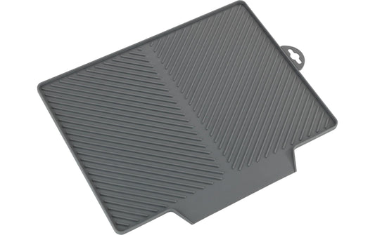 Wenko | Abtropfmatte Nelia Maxi | Grau, (B x H x T): 34 x 3 x 40 cm