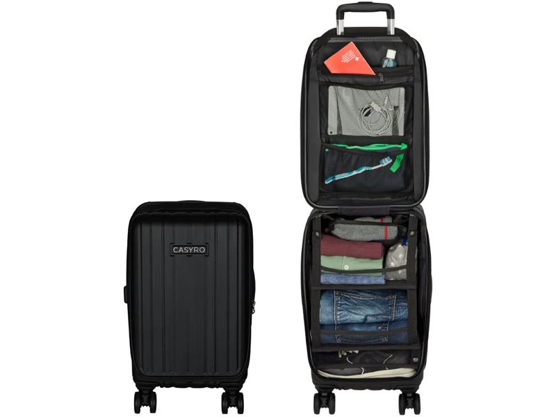 CASYRO | Stand-Up Koffer S | 45L, schwarz