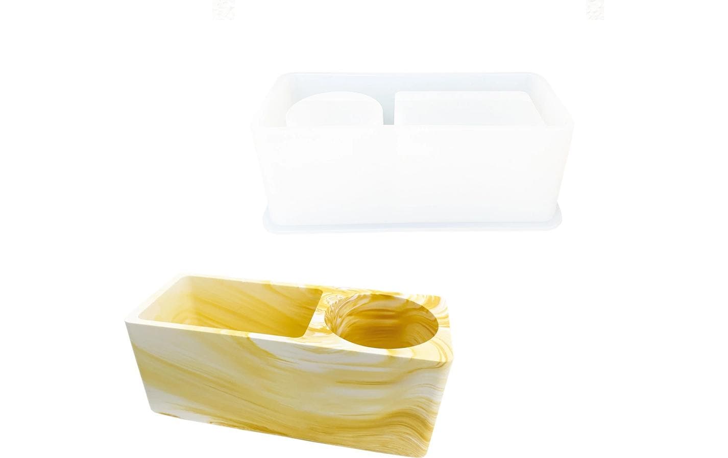 Jesmonite Giessform Silikon Stiftehalter