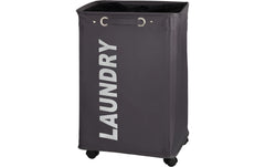 Wenko, Wäschesammler Quadro 79 l, Schwarz