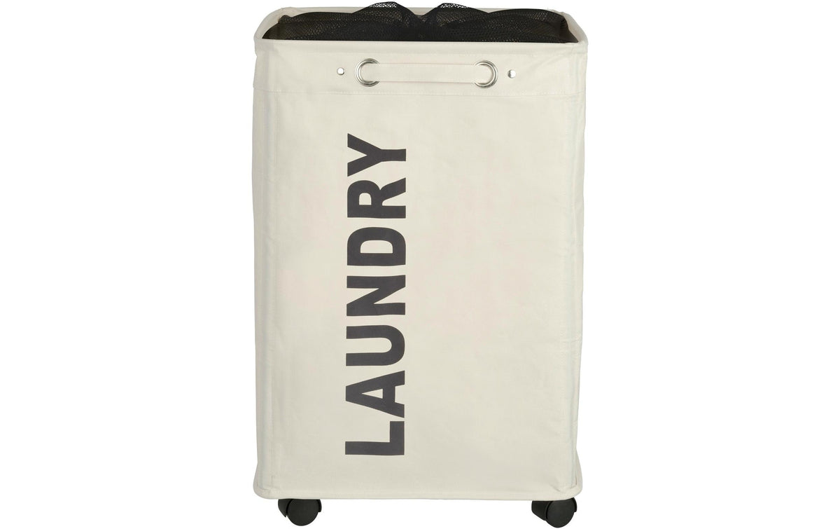 Wenko, Wäschesammler Quadro 79 l, Beige