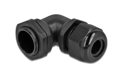 Delock | Kabelverschraubung PG16 27mm | IP 68, schwarz, 90° gewinkelt