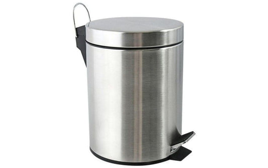 MSV, Treteimer 5 l, Silber/Grau